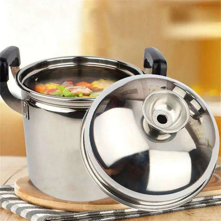 Extra-Large Stainless Steel Induction Cooking Pot for Family-Style Soups and Stews - Très Elite
