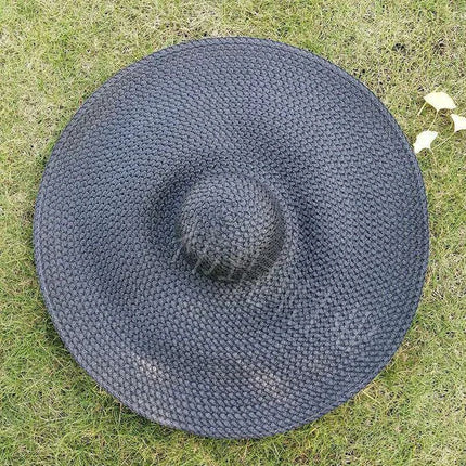 Extra-Wide 25cm Brim Floppy Straw Sun Hat for Women - UV Protection, Travel-Friendly Summer Essential - Wholesale Options Available - Très Elite
