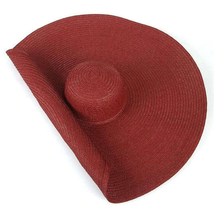 Extra-Wide 25cm Brim Floppy Straw Sun Hat for Women - UV Protection, Travel-Friendly Summer Essential - Wholesale Options Available - Très Elite