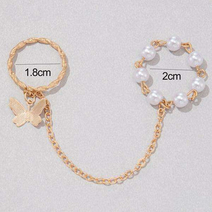 Extravagant Chain Ring - Bold Alloy Fashion Statement Piece - Très Elite