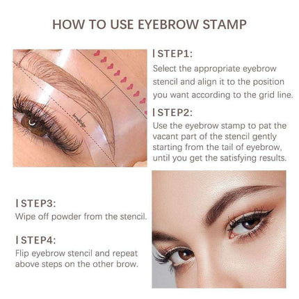 Eyebrow Shaping Stamp Kit for Flawless Brows - Très Elite