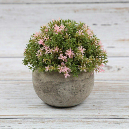 Serene Green Faux Bonsai Plant for Elegant Desk Decoration