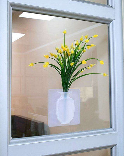 Sleek Modern Floral Wall Vase - Enhance Your Interior Aesthetics
