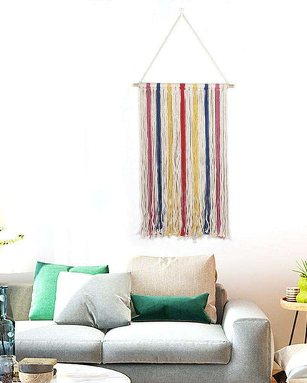 Bohemian Chic Handcrafted Cotton Tapestry - A Touch of Elegance for Your Space
