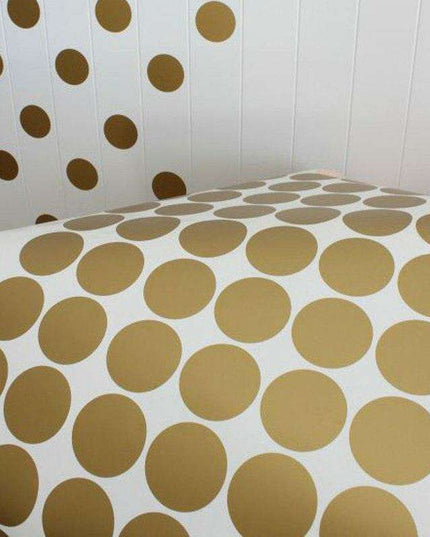Golden Magic Dot Wall Decals: Chic Home Decor for Kids and Interior Styling