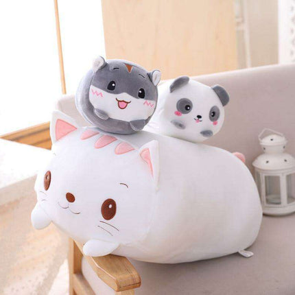 Whimsical Animal-Inspired Plush Long Pillow Set - Ideal for Cozy Comfort!