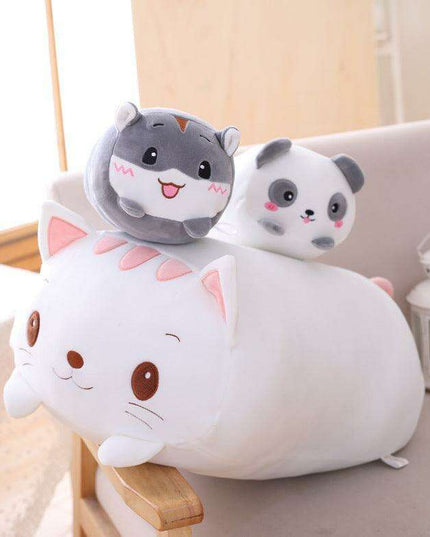 Whimsical Animal-Inspired Plush Long Pillow Set - Ideal for Cozy Comfort!