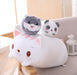 Charming Cartoon Long Pillow Set - Panda, Giraffe, Hamster, Dinosaur, and More!