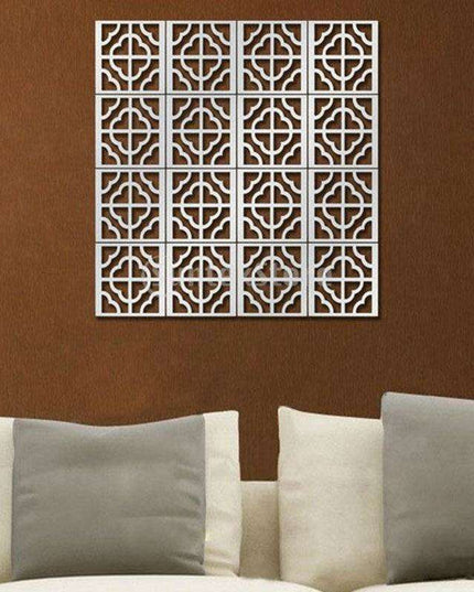 Sophisticated 3D Acrylic Crystal Wall Decals - Luxurious Home Decor in Elegant Gold, Silver, Black, and Red