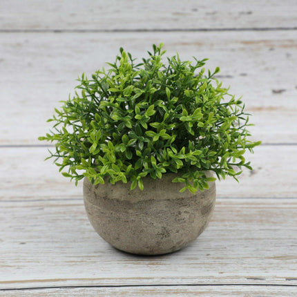 Serene Green Faux Bonsai Plant for Elegant Desk Decoration