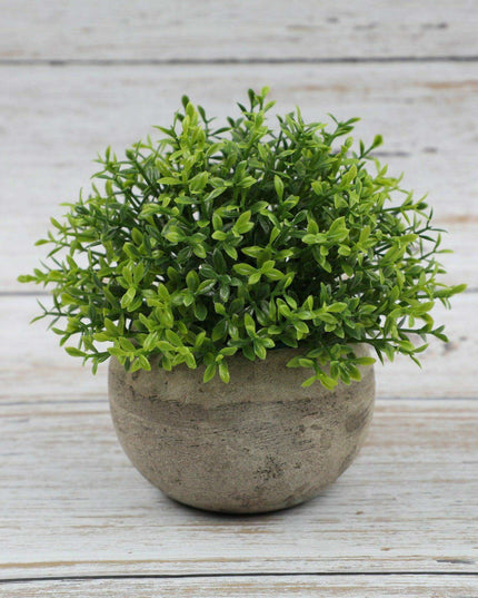 Serene Green Faux Bonsai Plant for Elegant Desk Decoration