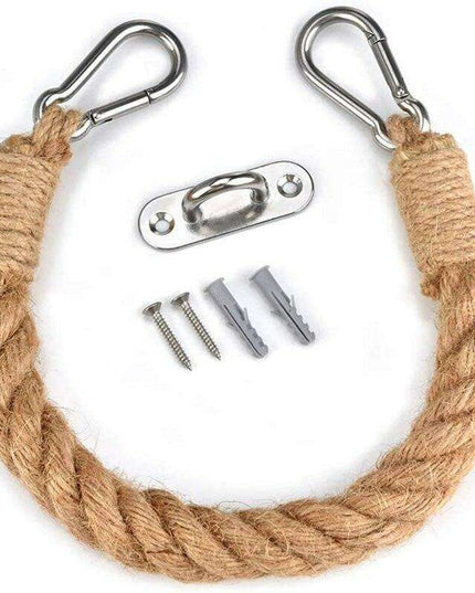 Chic Handcrafted Hemp Rope Toilet Paper Holder - Rustic Farmhouse Aesthetic