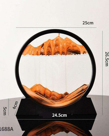 Mesmerizing 3D Glass Quicksand Art for a Tranquil Environment