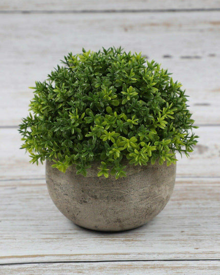 Serene Green Faux Bonsai Plant for Elegant Desk Decoration