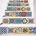 Creative Abstract Geometric Stair Decals: PVC Stickers for DIY Home Decor