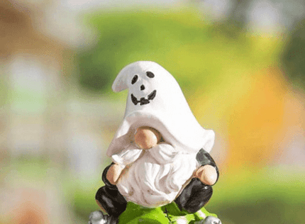 Enchanting Halloween Stacked Arhat Dwarf Sculpture for Home and Garden