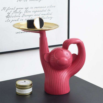 Artistic Monkey Tray - Stylish Key Organizer and Home Decor Piece