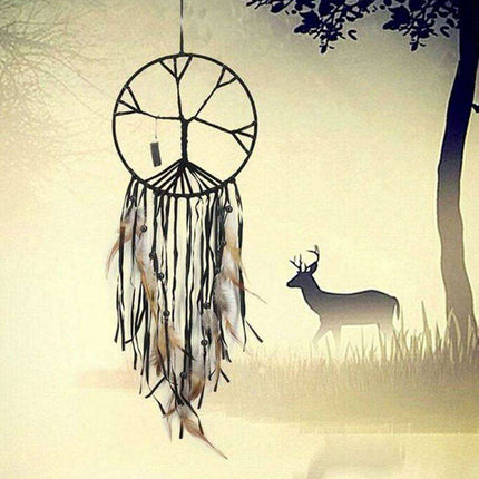 Enchanting Tree of Life Dream Catcher - Serene Decor for Children's Rooms