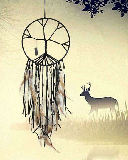 Enchanting Tree of Life Dream Catcher - Serene Decor for Children's Rooms