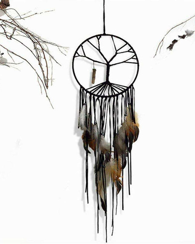 Enchanting Tree of Life Dream Catcher - Serene Decor for Children's Rooms