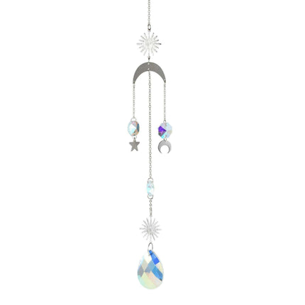 Radiant Gold Crystal Pendant Necklace - A Classic Statement of Elegance