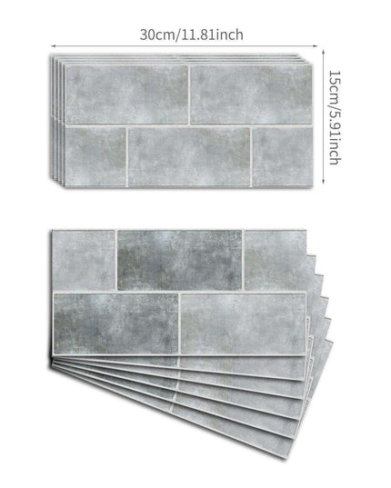 Industrial Charm Brick Wall Stickers: Effortless Home Upgrade