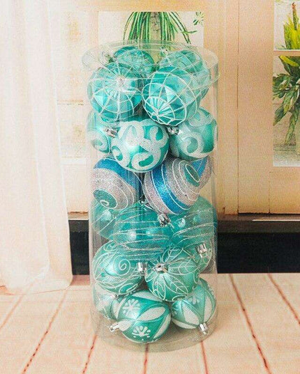 Elegant 24-Piece Holiday Bauble Collection for Festive Decor