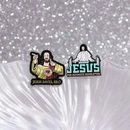 Faith-Inspired Jesus Enamel Pin Collection - Stylish Brooches for Spiritual Expression on Jackets and Backpacks - Très Elite