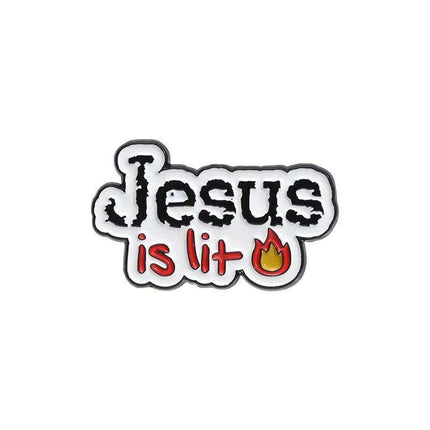 Faith-Inspired Jesus Enamel Pin Collection - Stylish Brooches for Spiritual Expression on Jackets and Backpacks - Très Elite