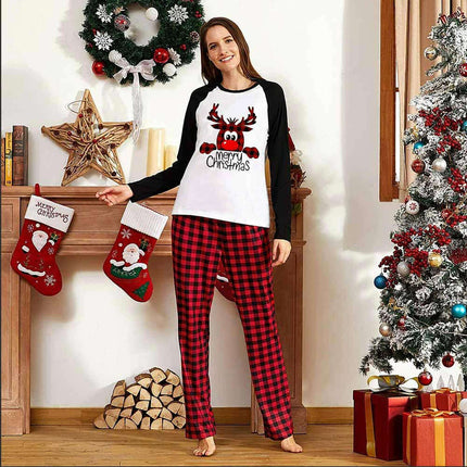 Family Christmas Pajamas Matching Sets Christmas Sleepwear Parent-Child Pjs Outfit For Christmas Holiday Xmas Party - Très Elite