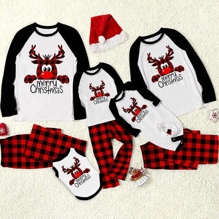 Family Christmas Pajamas Matching Sets Christmas Sleepwear Parent-Child Pjs Outfit For Christmas Holiday Xmas Party - Très Elite