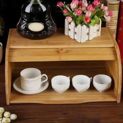Farmhouse Charm Bread Keeper: Stylish Kitchen Storage Solution - Très Elite