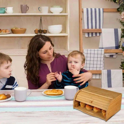 Farmhouse Charm Bread Keeper: Stylish Kitchen Storage Solution - Très Elite
