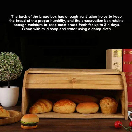 Farmhouse Charm Bread Keeper: Stylish Kitchen Storage Solution - Très Elite
