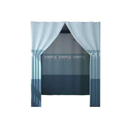 Farmhouse-Inspired Waterproof Shower Curtain with Room Divider - Single Piece - Très Elite