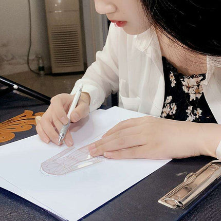 Fashion Designer's Acrylic Sketch Ruler - Ultimate Guide for Human Figure and Garment Designs - Très Elite
