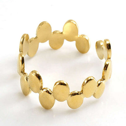 Fashionable and personalized retro style ring gold living ring - Très Elite