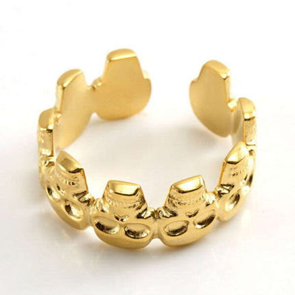 Fashionable and personalized retro style ring gold living ring - Très Elite