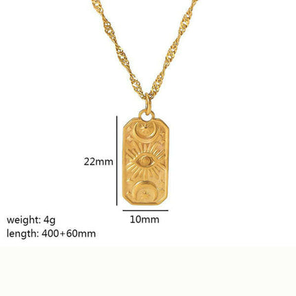 Fashionable and versatile heart-shaped textured pendant necklace - Très Elite