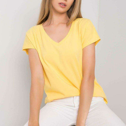 Feminine Heart-Cut Neck Cotton T-Shirt for Women - Très Elite