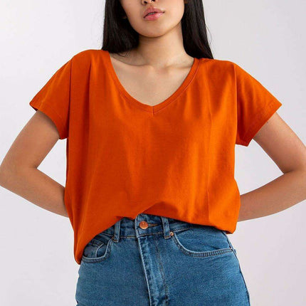 Feminine Heart-Cut Neck Cotton T-Shirt for Women - Très Elite
