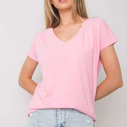 Feminine Heart-Cut Neck Cotton T-Shirt for Women - Très Elite