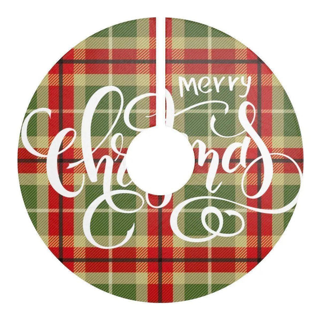Festive Comfort Plush Fleece Christmas Tree Skirt