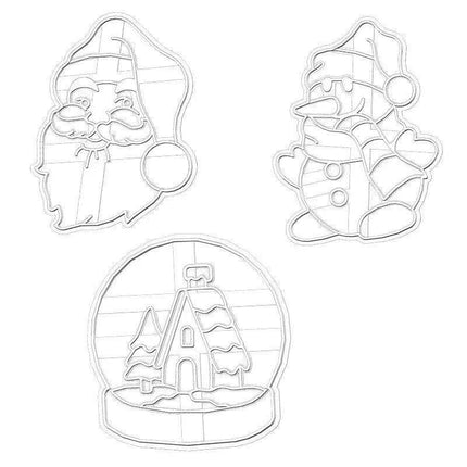 Festive Cookie Cutter Set: Create Charming Gingerbread & Santa Treats for Holiday Baking Fun - Très Elite