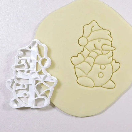 Festive Cookie Cutter Set: Create Charming Gingerbread & Santa Treats for Holiday Baking Fun - Très Elite