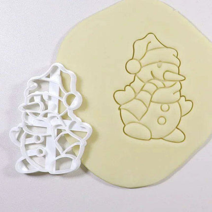 Festive Cookie Cutter Set: Create Charming Gingerbread & Santa Treats for Holiday Baking Fun