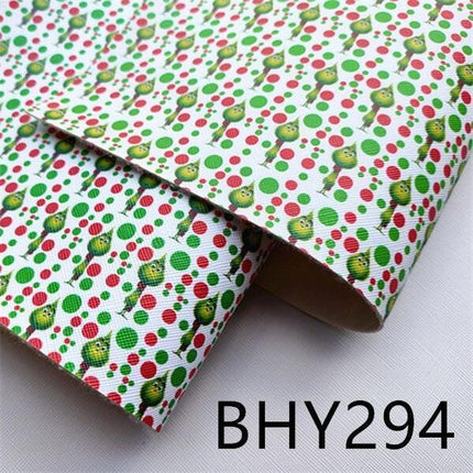 Festive Faux Leather Crafting Kit with Christmas Character Prints - DIY Creative Bundle - Très Elite