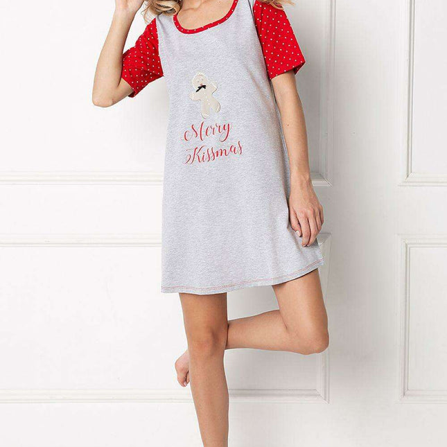 Festive Gingerbread Christmas Nightgown by Aruelle