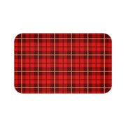 Festive Holiday Plaid Memory Foam Bath Rug - Très Elite