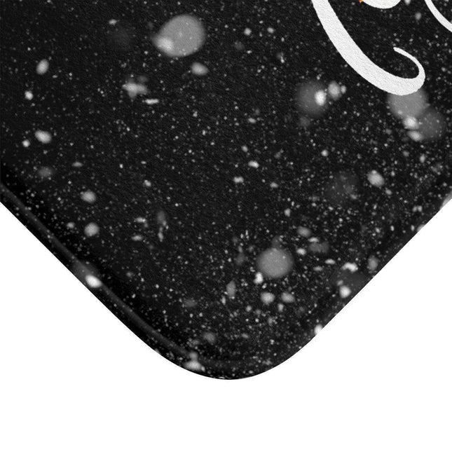 Festive Memory Foam Plaid Bath Mat